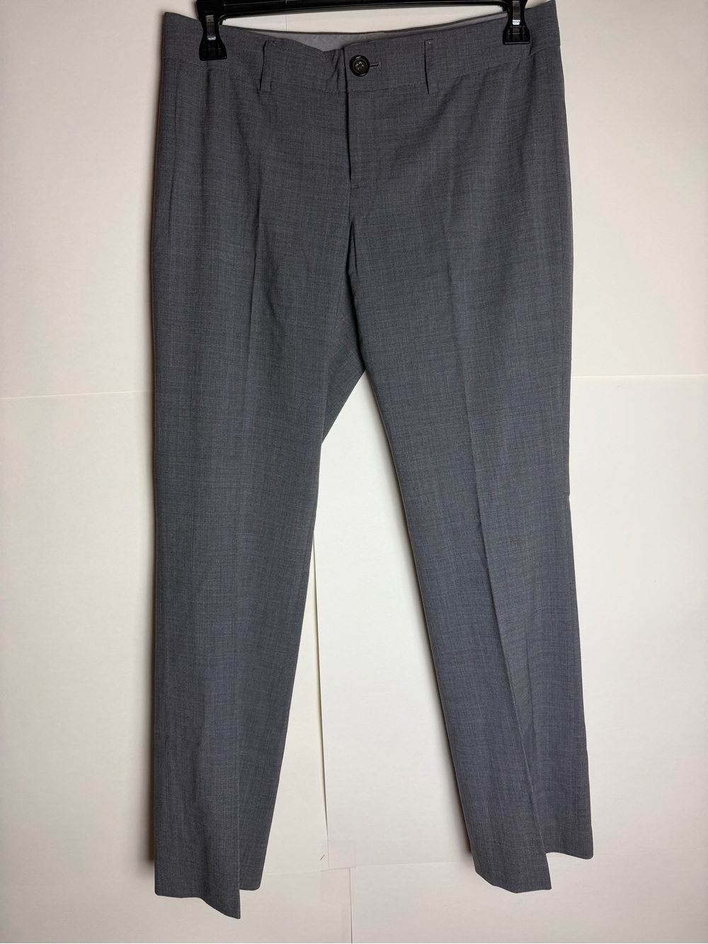 Banana Republic Logan Fit Wool Blend Gray Trousers Pants Size 8